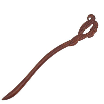 CrystalMood Handmade Carved Twisted Vines Rosewood Hair Stick